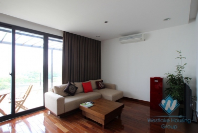Lake view, large balcony 2 bedroom for lease on Dang Thai Mai, Tay Ho, Hanoi
